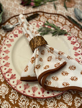 Load image into Gallery viewer, Custom Nutmeg Scalloped Napkins